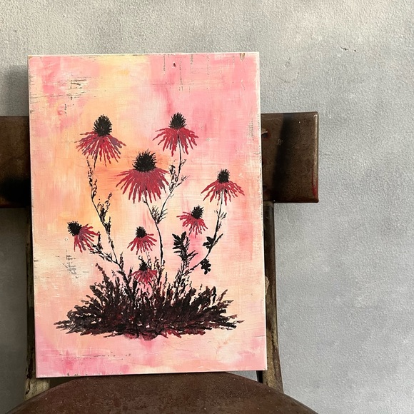 Original Floral Painting Handmade - Picture 1 of 4